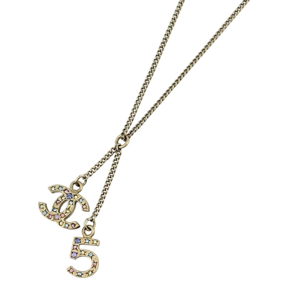 CHANEL（シャネル） ココマーク ラインストーン ネックレス No.5 GP