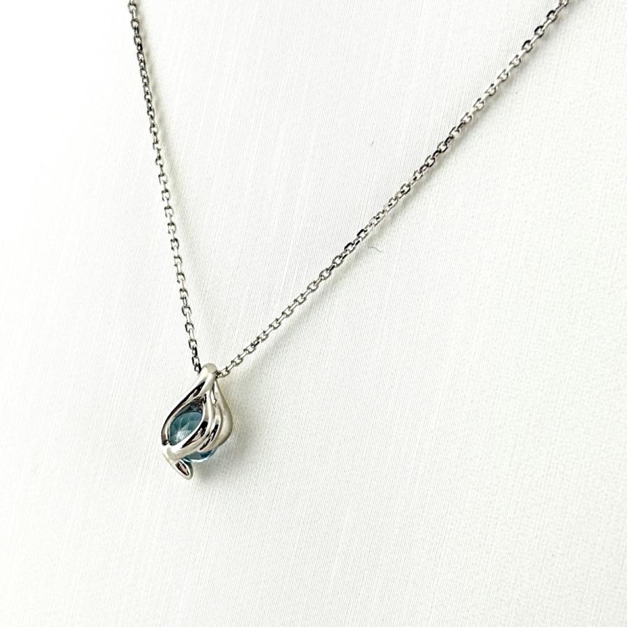4℃ プラチナ アクアマリン ネックレス ヨンドシー Pt850 ヨンドシー 4℃ アクアマリン ネックレス プラチナ ペンダント Pt850