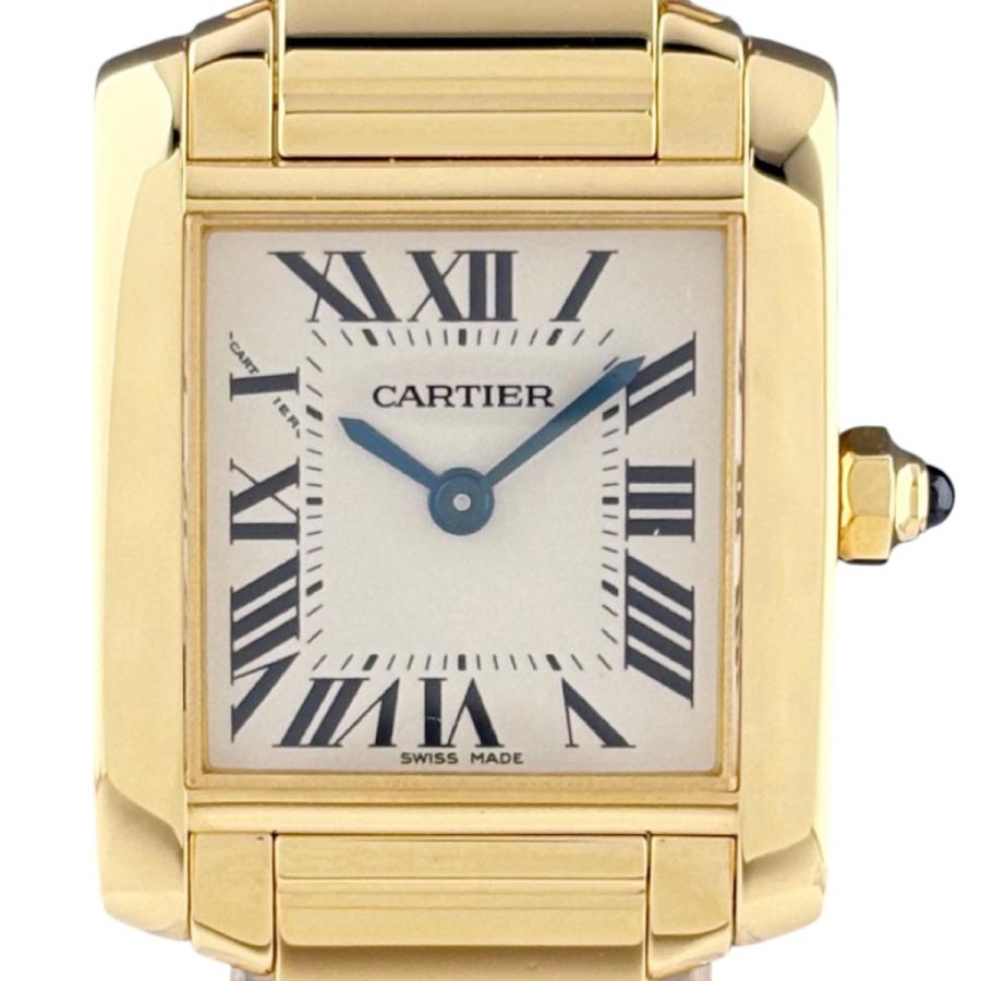 保証書 カルティエ CARTIER タンクフランセーズ SM W50002N2 腕時計 YG クォーツ アイボリー系 レディース 中古 | Cartier