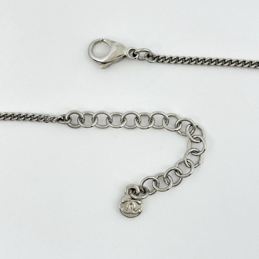 CHANEL（シャネル） ココマーク ラインストーン ネックレス シルバー