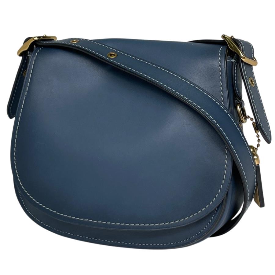 COACHショルダーバック COACH（コーチ） ロゴ ショルダーバッグ レザー ブルー 20115
