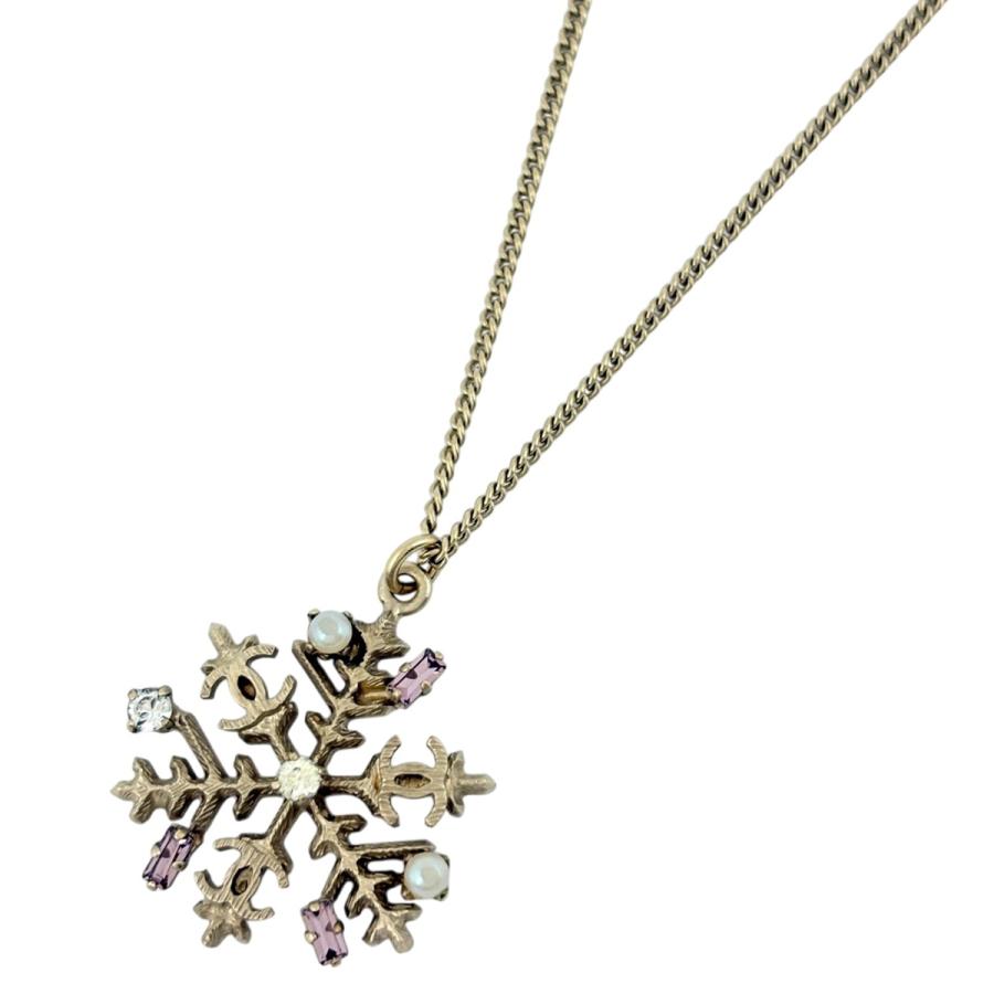 CHANEL（シャネル） ココマーク ラインストーン ネックレス 雪の結晶