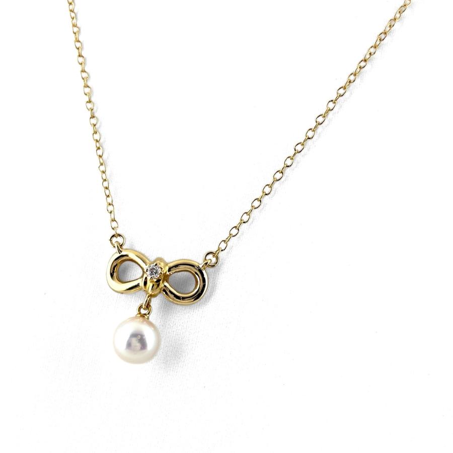 MIKIMOTO（ミキモト） パール ネックレス YG イエローゴールド 真珠