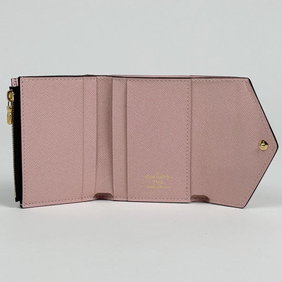 ルイヴィトン ポルトフォイユ ゾエ ダミエ ローズバレリーヌ ミニ 三つ折り財布 LOUIS VUITTON（ルイ・ヴィトン） ポルトフォイユ ゾエ 三つ折り財布