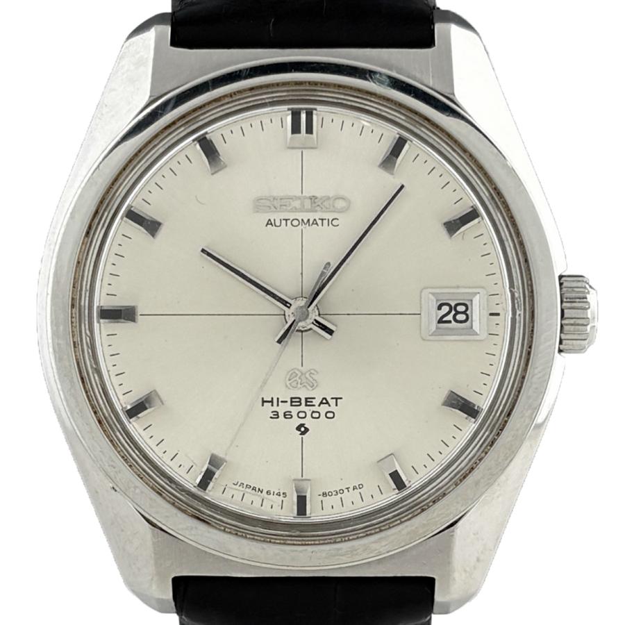 セイコー SEIKO グランドセイコー ハイビート 6145-8000 腕時計 SS レザー 自動巻き シルバー メンズ 中古 | SEIKO