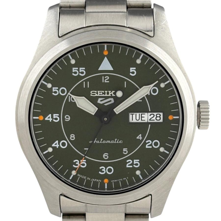 セイコー SEIKO 5スポーツ 4R36-10A0 腕時計 SS 自動巻き グリーン系 メンズ 中古 | SEIKO
