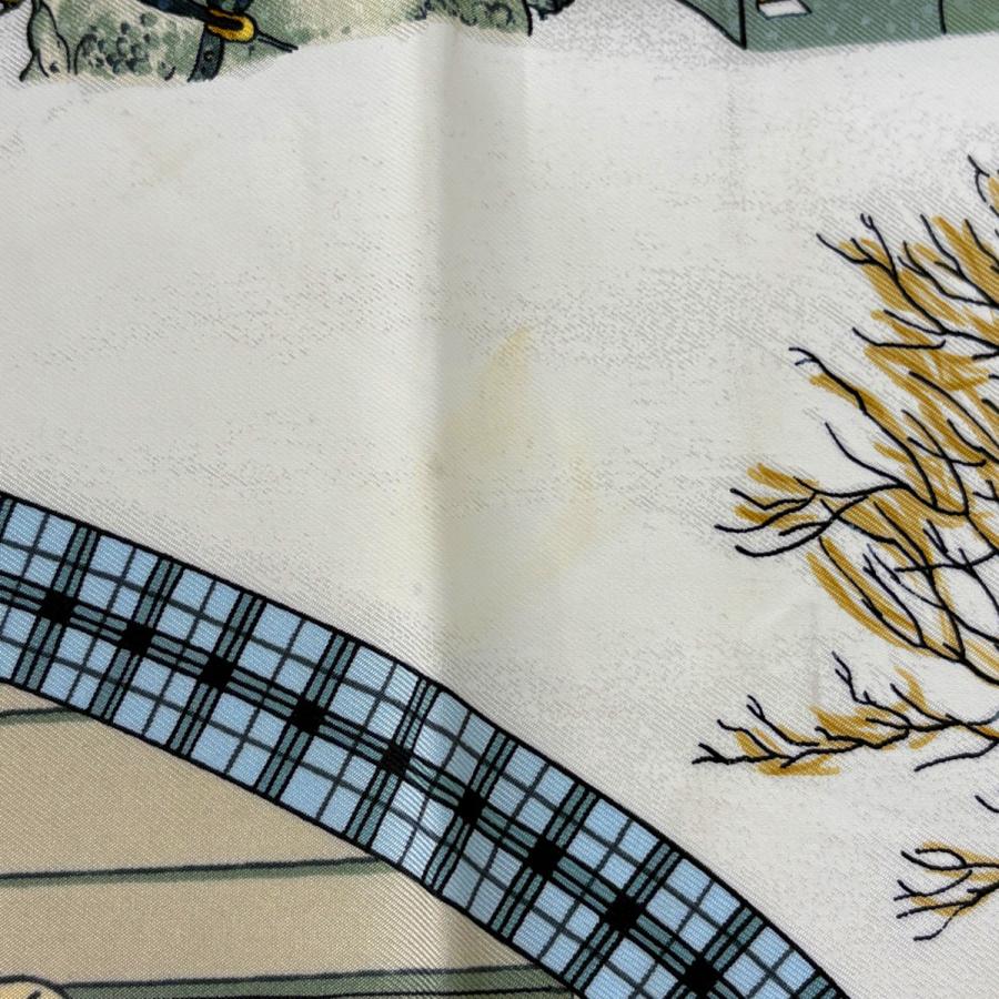 HERMES（エルメス） カレ90 LHIVER EN POSTE スカーフ 冬の郵便馬車