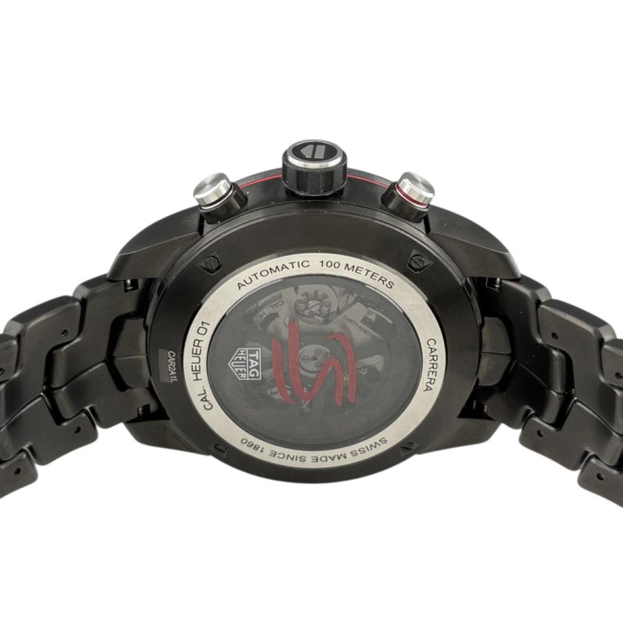 保証書 タグホイヤー TAG HEUER カレラ キャリバー ホイヤー01 アイルトン・セナ CAR2A1L 腕時計 セラミック SS 自動巻き グレー系 メンズ 中古 | TAG HEUER | 03