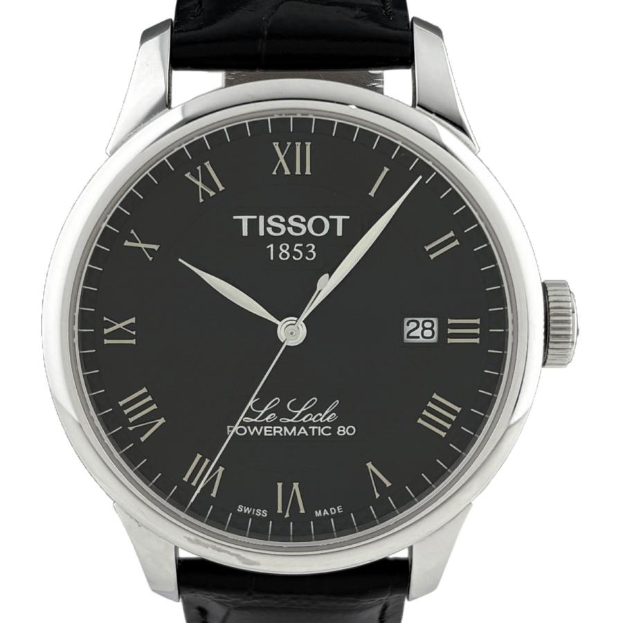 ティソ TISSOT ル・ロックル T006407B 腕時計 SS レザー 自動巻き ブラック メンズ 中古 | TISSOT