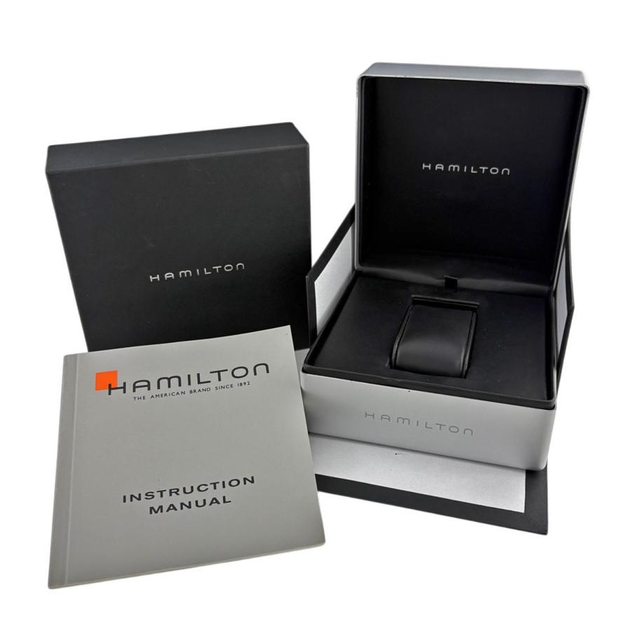 ハミルトン HAMILTON カーキ アクション H624550 腕時計 SS レザー 自動巻き ブラック メンズ 中古 | HAMILTON | 04