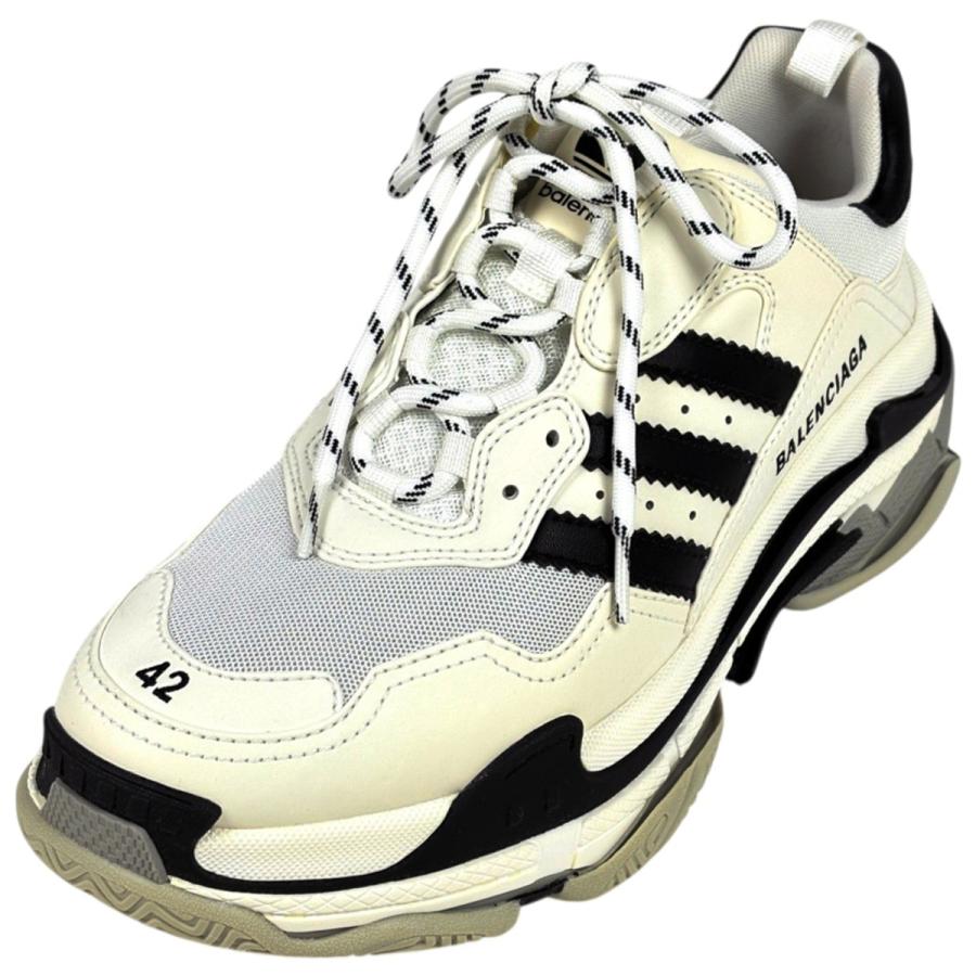 バレンシアガ アディダス トリプルS スニーカー 40 メンズ コラボ 希少 BALENCIAGA（バレンシアガ） 靴 アディダス コラボ Triple S レザー