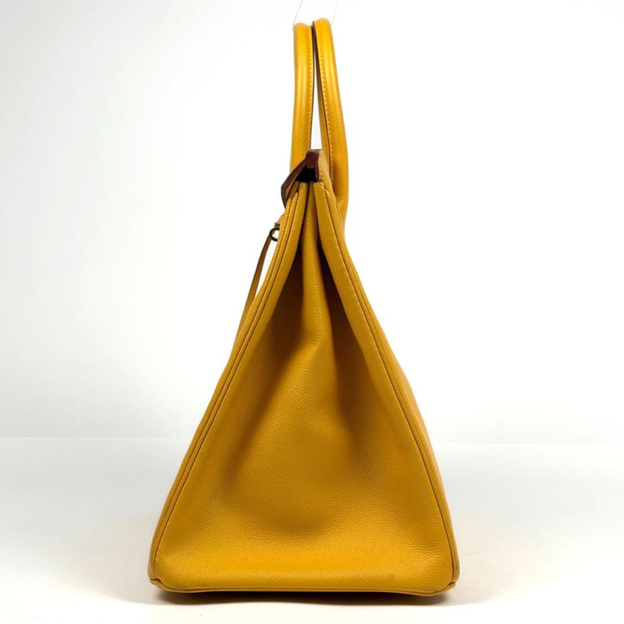 HERMES（エルメス） バーキン40 ハンドバッグ クシュベル イエロー □B