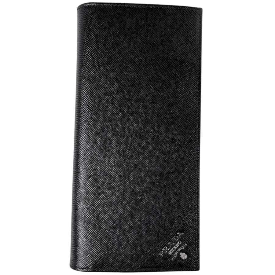 PRADA（プラダ） 長財布 ロゴ サフィアーノレザー ネロ(ブラック