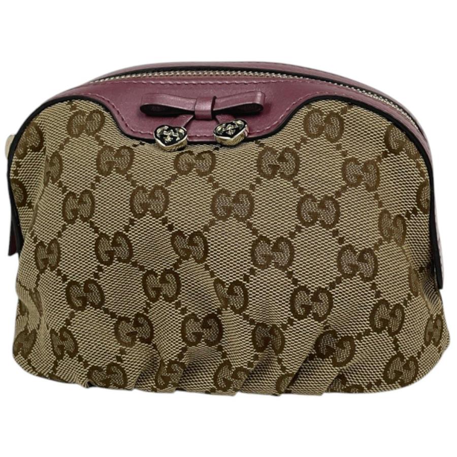 GUCCI GGキャンバス アクセサリーポーチ GUCCI（グッチ） アクセサリーポーチ GG柄 GGキャンバス ベージュ
