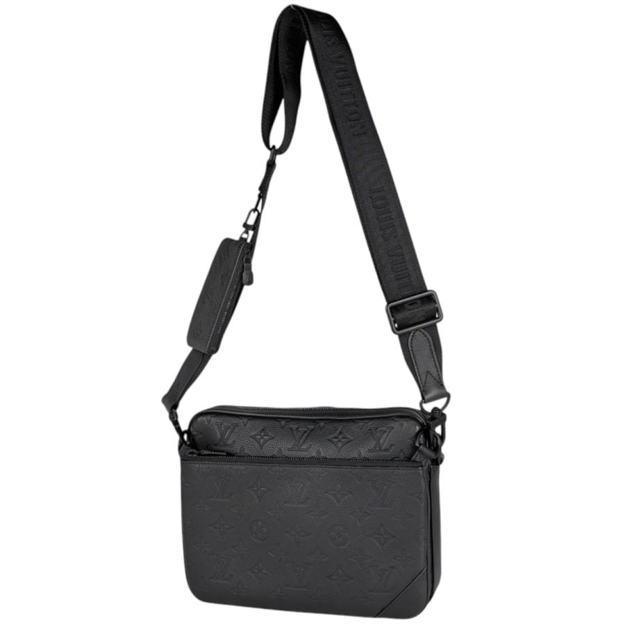 ルイ・ヴィトン トリオ メッセンジャー モノグラム ブラック ショルダーバッグ LOUIS VUITTON（ルイ・ヴィトン） トリオ メッセンジャー ショルダー