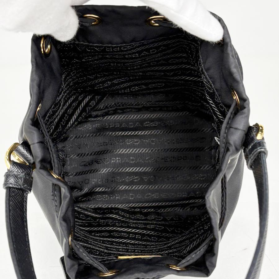 PRADA（プラダ） ハンドバッグ リナイロン ロゴプレート 2WAY 巾着