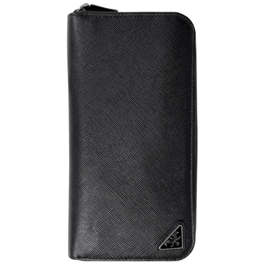 ナダル❗️✨PRADA プラダ✨美品❗️長財布　黒色　ネロ PRADA（プラダ） 長財布 ロゴプレート レザー ネロ(ブラック