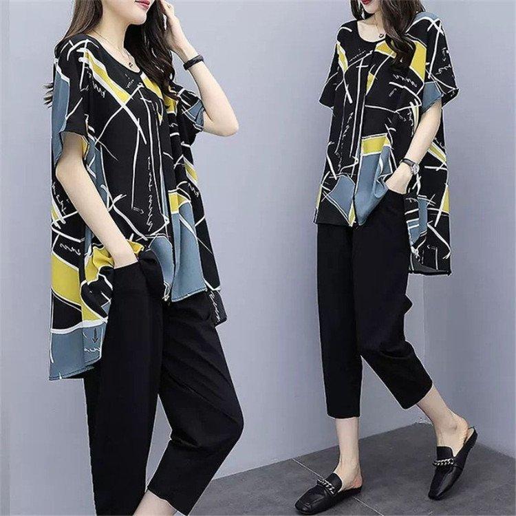 セットアップ レディース 夏 カジュアル 40代 30代 韓国風 上下セット ロングtシャツ 半袖 ガウチョパンツ きれいめ 大きいサイズ おしゃれ 0se9s5p60w ファッション Panamericanschool Pa Net