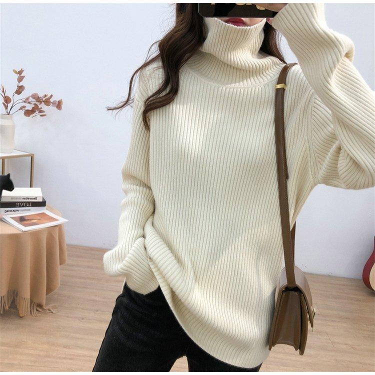 ニットセーター レディース 8色 秋冬 40代 代 長袖 トップス タートルネック セーター カットソー ニットウェア 大きいサイズ 暖かい いいスタイル