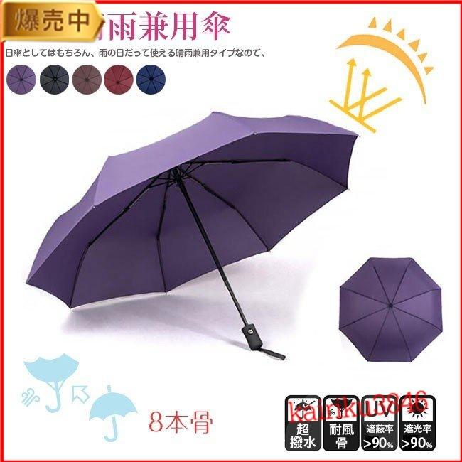 日傘 折りたたみ傘 ワンタッチ 自動開閉 傘 軽量 オシャレ 晴雨兼用 激安 激安特価 送料無料 丈夫 メンズ 8本骨 男女兼用 レディース