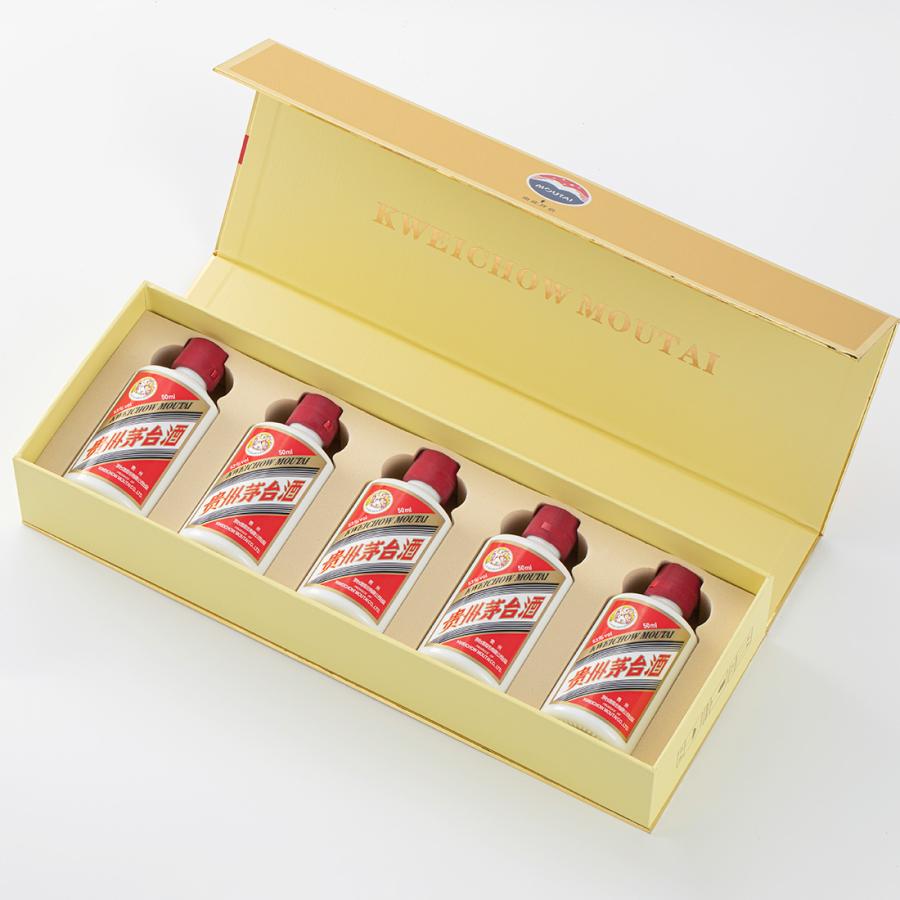 貴州茅台酒（Kweichow Moutai）中国の高級白酒のミニボトル5本セット
