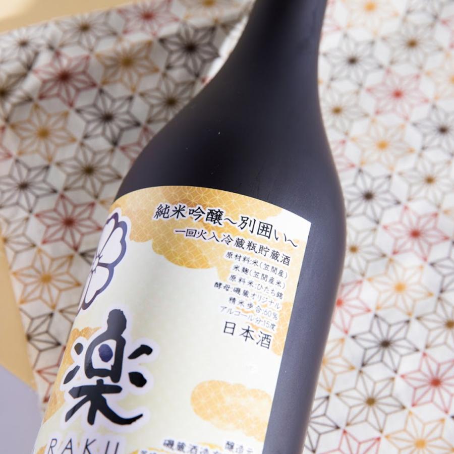 日本酒 稲里 純米吟醸 別囲い 花楽 720ml/磯蔵酒造／茨城県 |  | 03