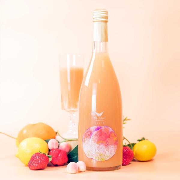 オースプラッシュ Oh Splash PEACH スパークリング 桃 発砲 リキュール 720ml 果実酒 フルーツ リキュール | 
