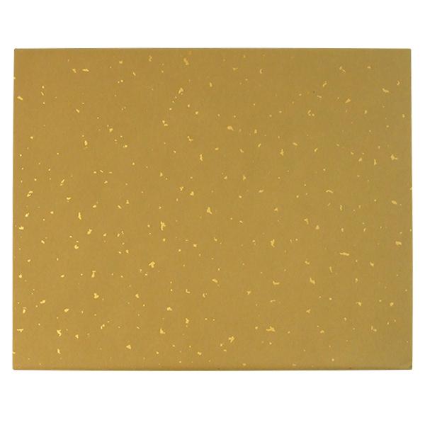 限定特価】 半切 万里 染 冷金 ウコン色 10枚 漢字用 加工紙 条幅