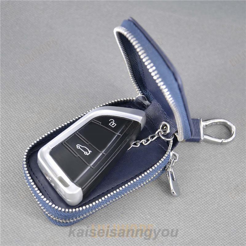 スマートキーケース 2個収納 クリア窓付き キーケース 本革