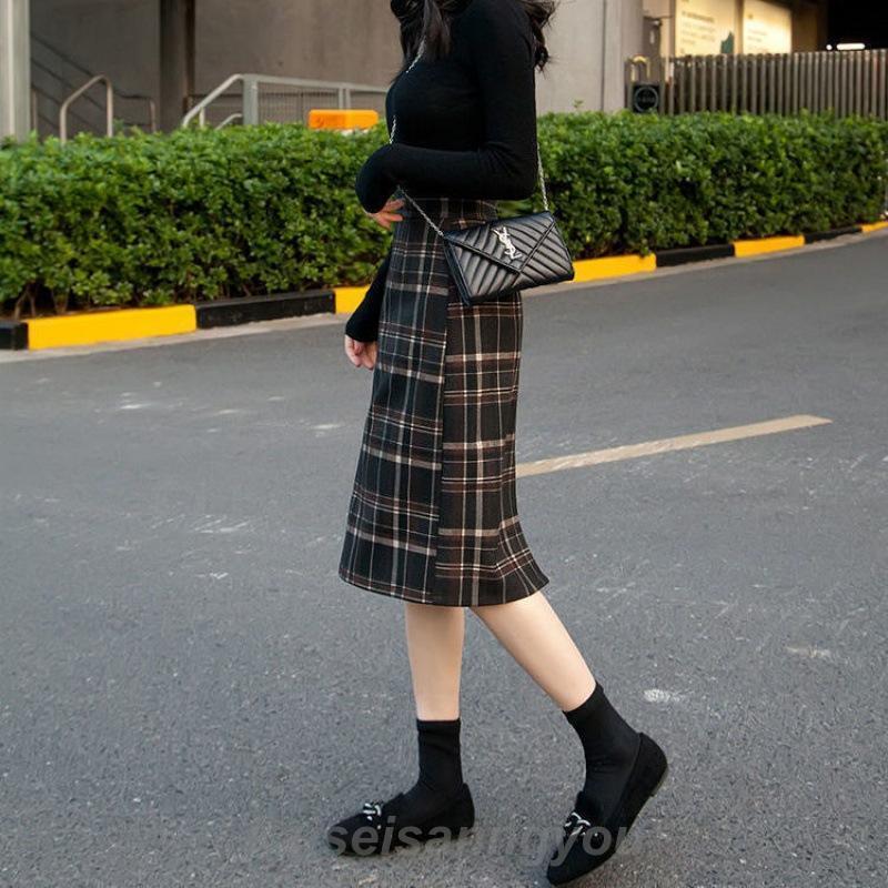 スカート 膝丈 秋冬 aラインスカート チェック柄 タイトスカート スカート 膝丈 秋冬 aラインスカート チェック柄 タイトスカート