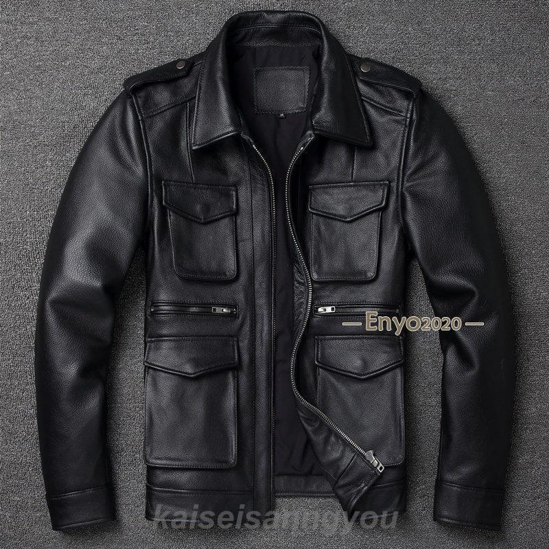 ライダースジャケット 本革 メンズ シングル レザージャケット