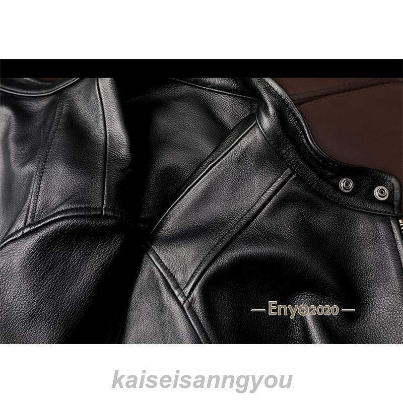 ライダースジャケット メンズ シングル 革ジャン 本革 レザー
