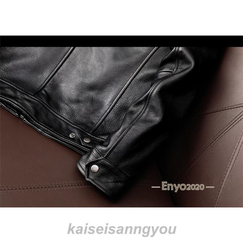 ライダースジャケット メンズ シングル 革ジャン 本革 レザー