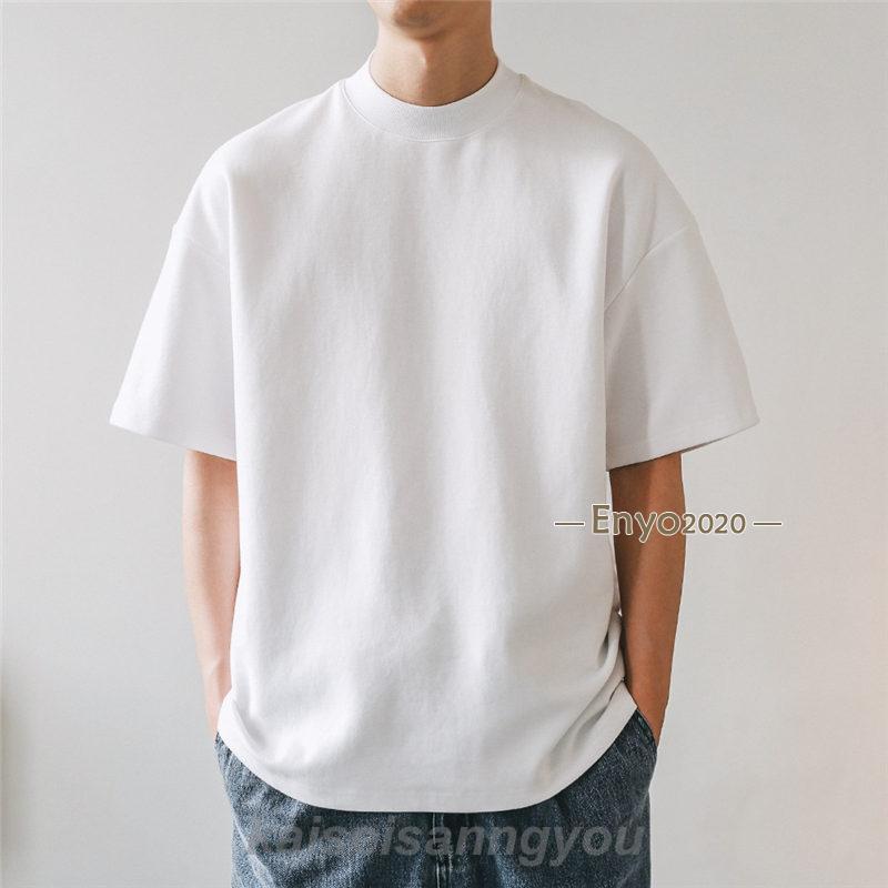 tシャツ 無地 白 厚手 丈夫 透けない メンズ 半袖 綿100% 襟の tシャツ 無地 白 厚手 丈夫 透けない メンズ 半袖 綿100% 襟の