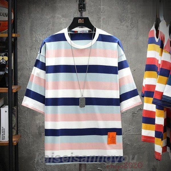 BOSS⭐︎未使用品 メンズ 半袖 Tシャツ ボーダー S 4枚セット tシャツ ボーダー柄 メンズ 半袖 トップス 五分袖 クルーネック