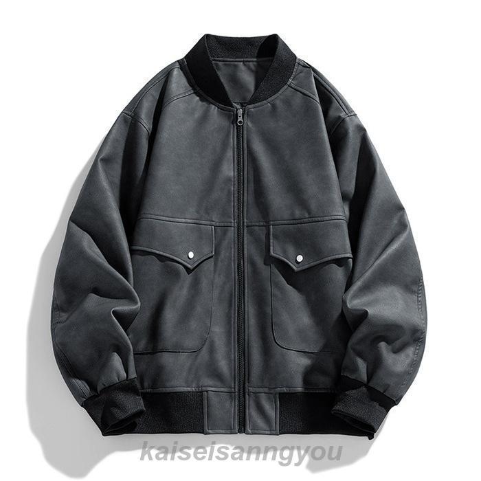 レザージャケット メンズ ライダースジャケット 革ジャン 秋物