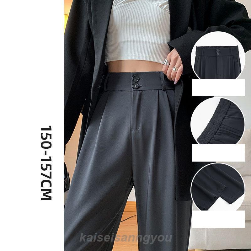 パンツ スラックス ストレートパンツ レディース 無地