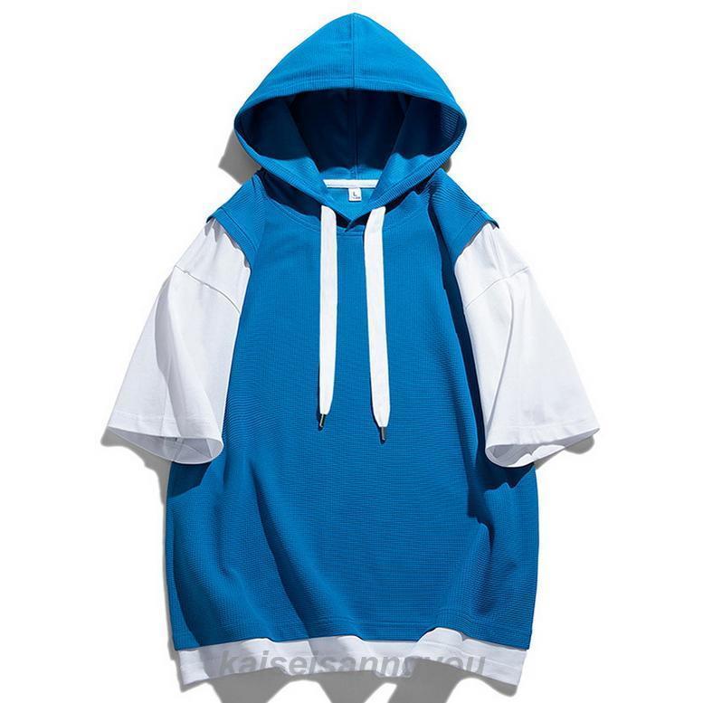 半袖パーカー メンズ パーカー プルオーバー フード付き