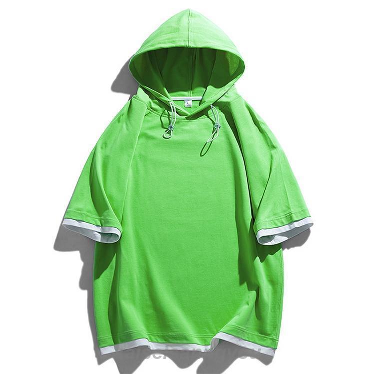 ozz conte 半袖パーカー　ミントグリーン ozz conte 半袖パーカー ミントグリーン - メルカリ