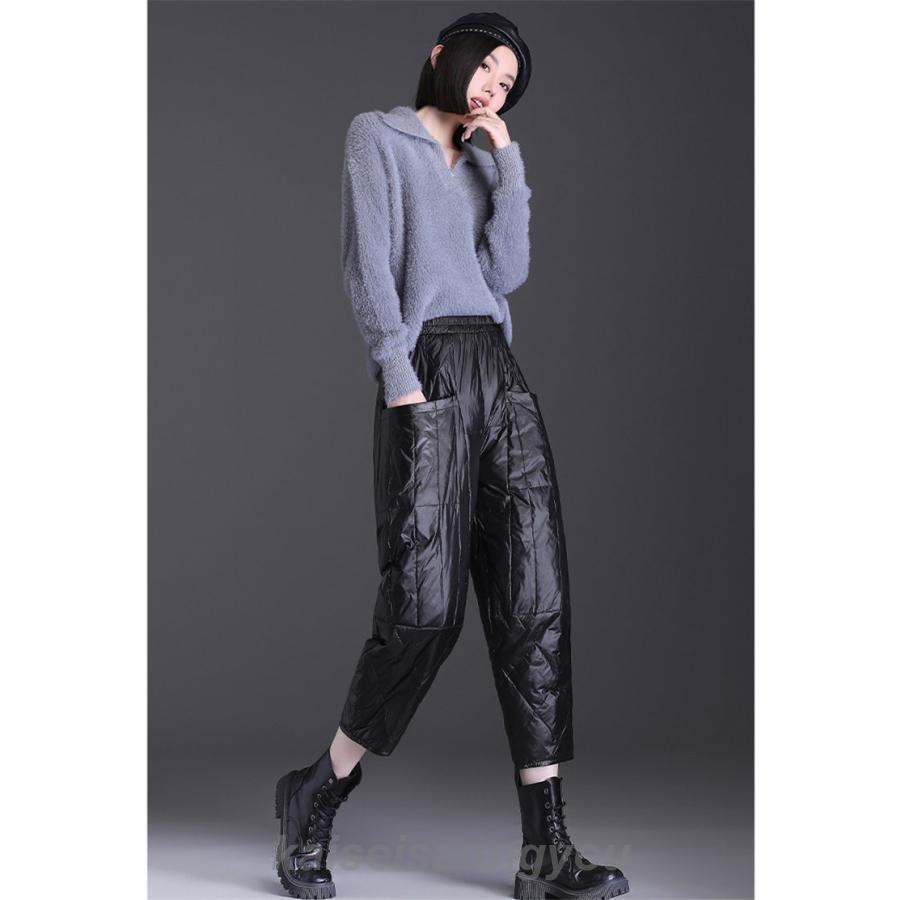 マサ⭐ブリーフィング　あったか真冬対応ハイブリッドダウンパンツ⭐ ダウンパンツ レディース 防寒パンツ アウトドア 登山用 体型