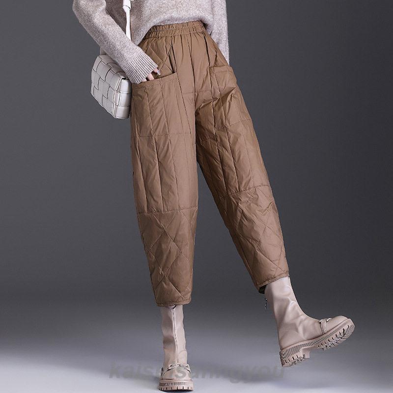 マサ⭐ブリーフィング　あったか真冬対応ハイブリッドダウンパンツ⭐ ダウンパンツ レディース 防寒パンツ アウトドア 登山用 体型