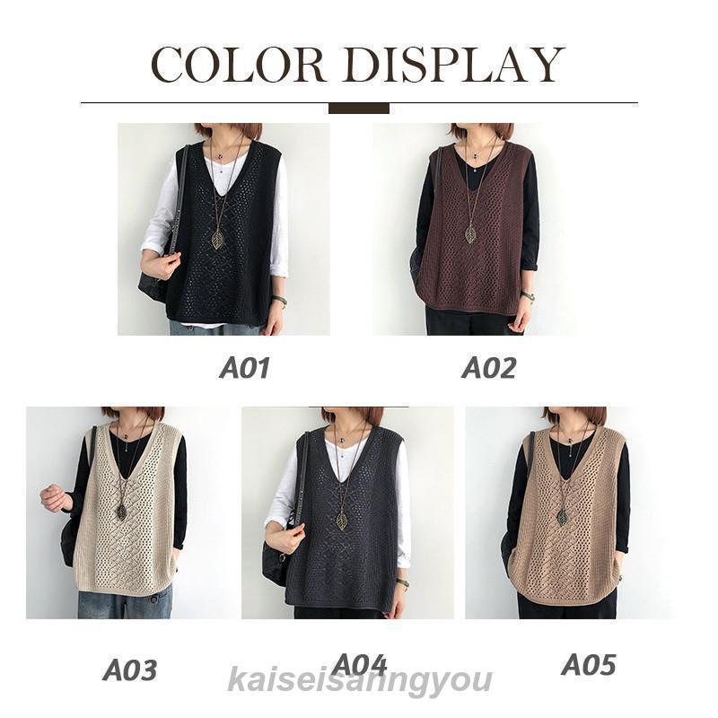 ベスト レディース ニットベスト チョッキ トップス Vネック