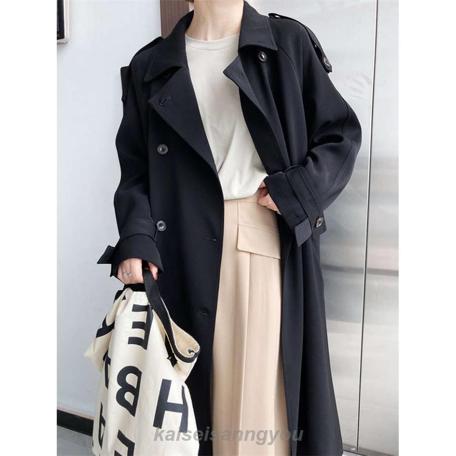 トレンチコート レディース 春 秋 スプリングコート ロング