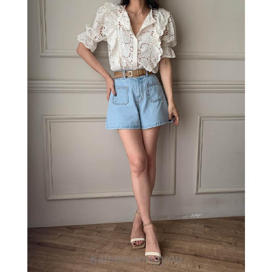 Giambattista Valli 花柄フリル付き半袖ブラウス フリルブラウス 花柄ノースリーブ裾フリル付きブラウス 裾