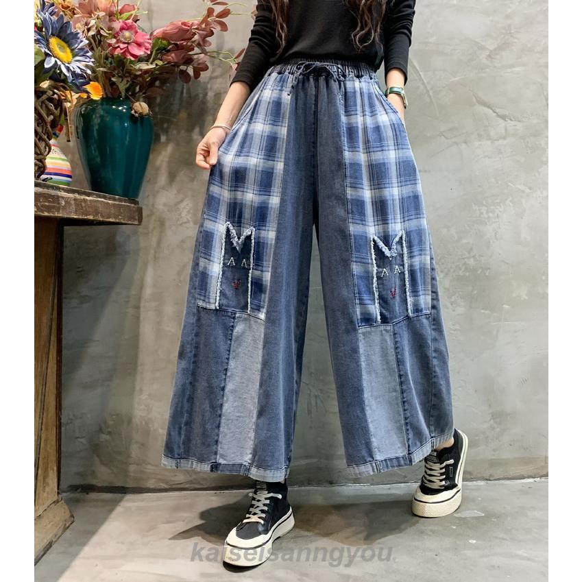 HEVE デニムガウチョパンツ　38 エレガントバギー ガウチョデニムパンツ（デニムパンツ）｜ElegChic（エレグシック
