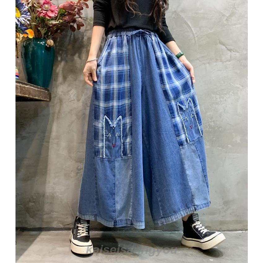 HEVE デニムガウチョパンツ　38 エレガントバギー upper hights アッパーハイツ THE MARIETTE 188302802-LKE