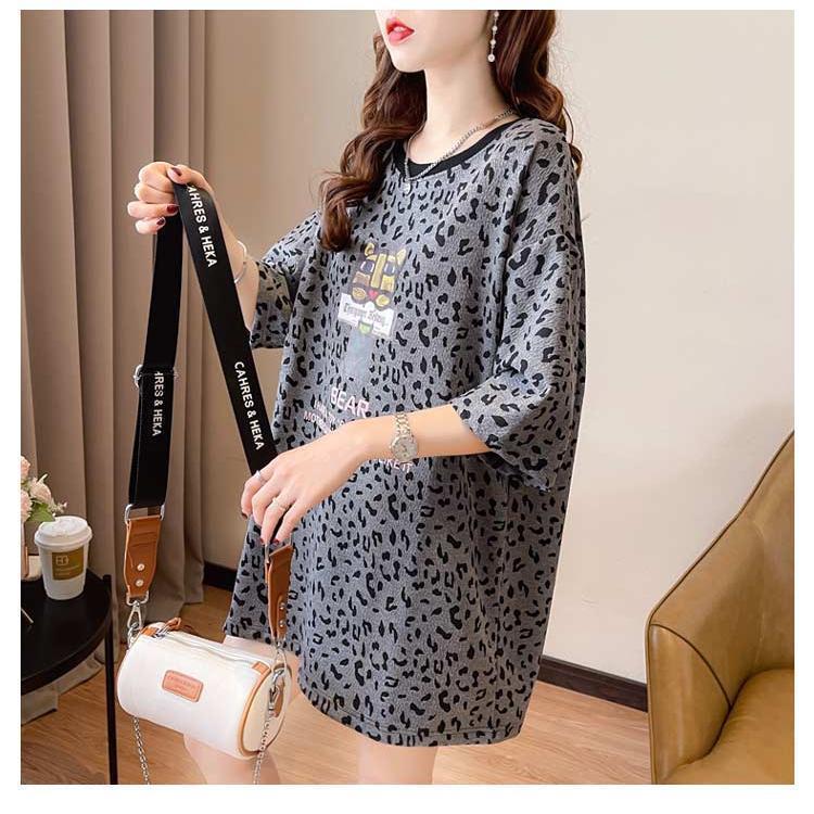半袖 Tシャツ レディース ヒョウ柄 カットソー トップス 夏 半袖 Tシャツ レディース ヒョウ柄 カットソー トップス 夏