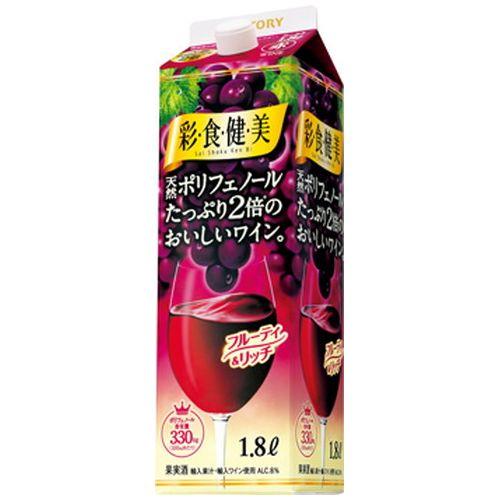 (ケース販売)(送料無料(九州・沖縄除く))  彩食健美 赤 パック 1800ml 6 本 | 