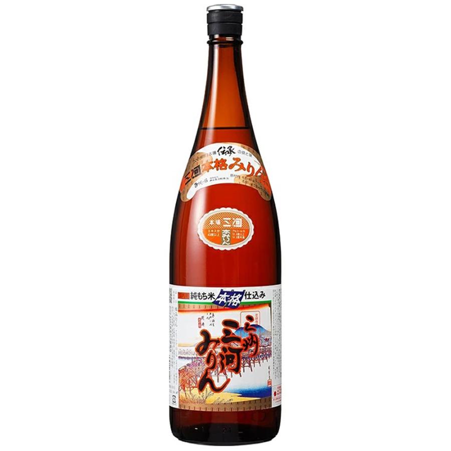 送料無料 角谷文治郎商店 三州 三河みりん 純もち米仕込 1800ml 1.8L 6本（1ケース） ※九州・沖縄お届けは別途送料がかかります（Yahoo!・開成屋）