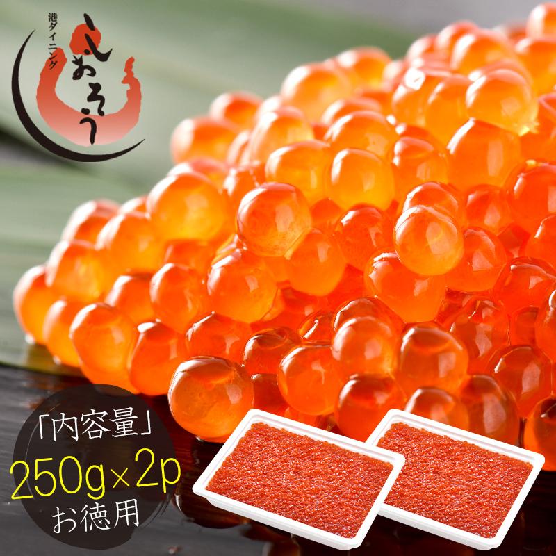いくら 紅鮭 イクラ 醤油漬け 500g 小粒 北海道加工 いくら醤油漬け 北海道 魚卵 魚介類 美味しい お取り寄せ 贈り物 グルメ 海鮮 お中元 の商品画像